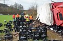 Bierlaster umgestuerzt A 3 Rich Frankfurt Hoehe AS Lohmar P060